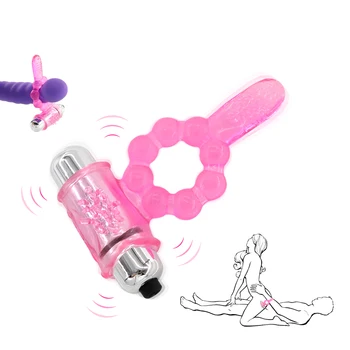 EXVOID Penis z vibriranjem Obroč Spolnih Igrač za Moške Moški Jezika Vibrator za Klitoris Spodbujanje Petelin Silikonski Obročki Odraslih Izdelki