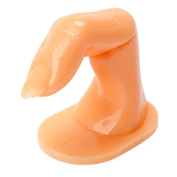 False prst manekenka za usposabljanje Akrilni Gel iz steklenih vlaken, Nail Art-Oranžna.