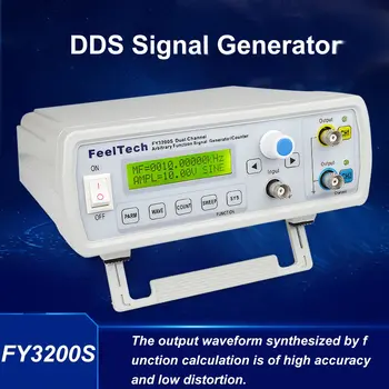 FellTech FY3200S 6MHZ Digitalni DDS Dual-channel Funkcijo Signala Vir Generator Poljubna Valovna/Frekvenca Impulza Meter NAS