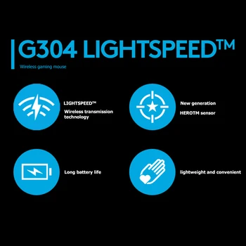 G304 Brezžični Miši 12000DPI Programabilni Optičnih Iger na srečo Miške Logitech LIGHTSPEED Gospodinjski Računalniške Opreme