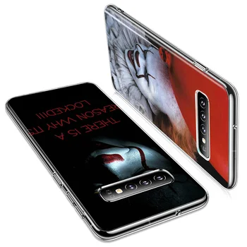 Groza Klovn Pennywise Za Samsung Galaxy Note 20 Ultra 10 9 8 S10 S10E S9 S8 S7 S6 Edge Pro Plus 5G Primeru Telefon