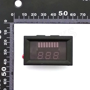 Indikator LED 12V 24V 48V Svinčeno-kislinske Baterije Zmogljivosti Tester Voltmeter