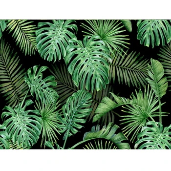Jungle Zeleni Listi, Fotografija Ozadje Tropskih Safari Rastline Fotografija Ozadje Baby Tuš rojstni dan Dekor Studio za Fotografiranje