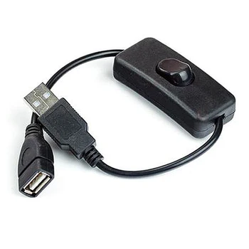 Kabel USB 28 cm Z ON/OFF Kabel za Polnjenje Stikalo za Preklop Nadzor Moči LED Žarnica Power Line, ki je Na Zalogi Dropshipping