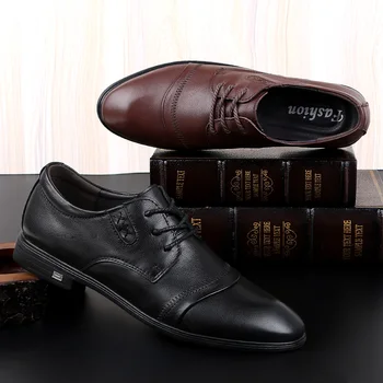 Klasična Pravega usnja čevlji moški Obleko čevlje Business casual čevlji Modni oxford čevlji za moške čevlje, usnje zapatos de hombre