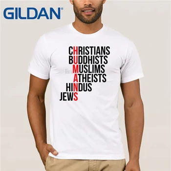 Kristjani, Budisti, Muslimani, Ateisti Hindujci, Judje, Majica S Kratkimi Rokavi