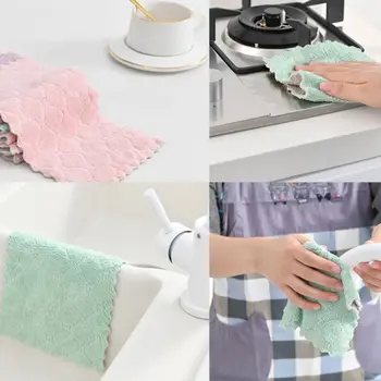 Kuhinja Anti-mast, čistilne krpe učinkovito Super Vpojno Mikrovlaken za Čiščenje Krpo doma za pranje posode v kuhinji Čiščenje brisačo