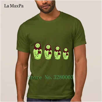 La Maxpa natisnjeni Komična t shirt za moške matrioska t-shirt moški 2018 Pismo Smešno Priložnostne tshirt O-Vratu Grafika