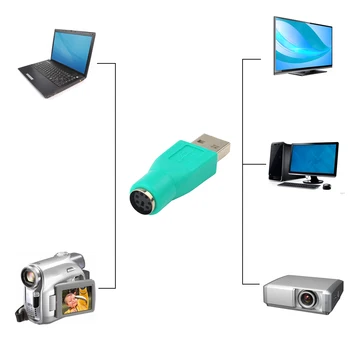 Lahke, Praktične USB Moški Za PS2 Ženski Kabel Adapter Pretvornik Za Računalnike PC, Prenosnik, Prenosniki Tipkovnico, Miško