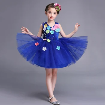 Lepo Cvetje Otroci Rojstni dan Obleke Til Poletje Roza Princesa Obleko za Otroke 2020 Prom Obleke Dekleta