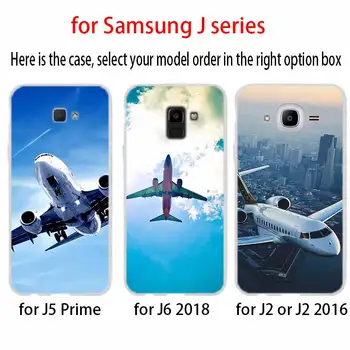 Letalo Letalo leteti potovanja oblak Neba Za Primeru Telefon Samsung Galaxy j6 J7 J8 J5 J3 J4 Plus 2018 2017 2016 Prime