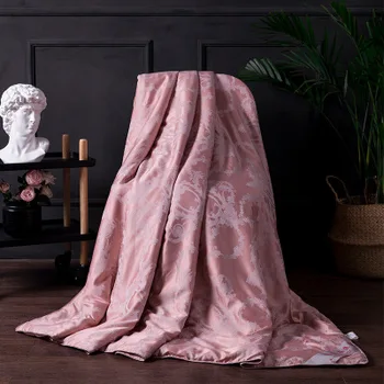Luksuzni Modal svileno odejo odejo 200*230 cm odeja Listi darilo bedspread rjuhe kritje poletje zima velike ročno postelja kritje