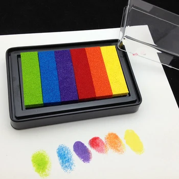 Mavrica Multicolor Ink Pad na osnovi Olja za žig Album Photo Album DIY Obrti