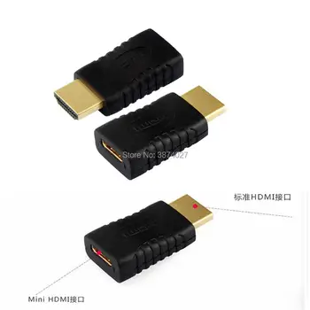 Mini HDMI - združljiv Ženski HDMI Moški F/M HD TV pozlačeni Adapter Pretvornik Brezplačna dostava