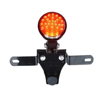 Motorno kolo LED Rep Zavorna Luč Strani Mount registrske Tablice Vesa Nosilec, Rdeča