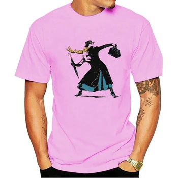 Moški majica s kratkimi rokavi Banksy Mary Poppins Moda smešno t-shirt novost tshirt ženske