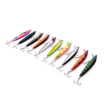 Multicolor 5pcs/veliko Plavajoče Vrste Ribolova Pisanec Visoki Reševanje Laser Kljuke Fishing Lure 9.5 cm Težko Ribolov Vabe