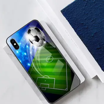 Nogomet Primeru Telefon Za Ipohne 11 12 XR Pro Max 8 PLUS Kritje Primera Stekla Za Iphone Primeru 11