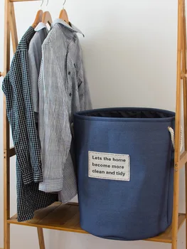 Nordijska kavboj krpo umazana oblačila za prejemanje sod velik zložljivi nosilec za perilo košara gospodinjski izdelki tovarne