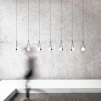 Nordijska stekleno kroglo lampshade obesek luč za posteljne spusti lučka dinning tabela hanglamp Italija oblikovalec svetlobe suspenzije svetilka