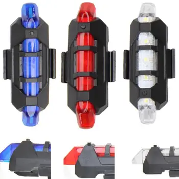 Nov Prenosni USB Polnilne Kolo Kolo Rep Zadaj Varnost opozorilna Lučka Luč Svetilke Super Svetla Dropshiping