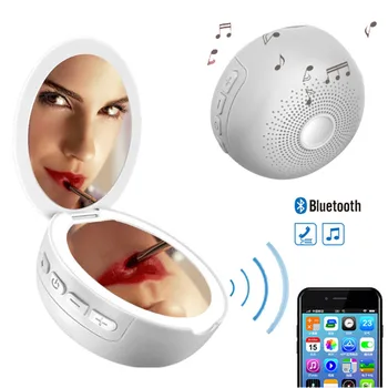 NOVA Ličila Ogledalo z LED 3X Povečava Brezžični Bluetooth Zvočnik Fill Light Prenosni Lepoto Ličila Nečimrnosti Kompakten Ogledalo Razsutem stanju
