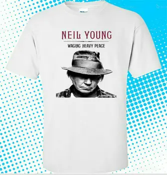 Novo Neil Young Waging Težka Mir moška majica s kratkimi rokavi velikosti S-2XL Print Majica s kratkimi rokavi Moški Poletje Slog
