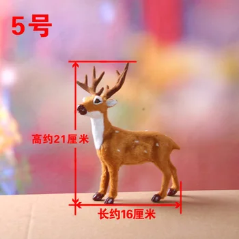 O 16x8x21cm simulacije sika jelena igrača, trdi model doma dekoracijo chirstmas darilo h1194