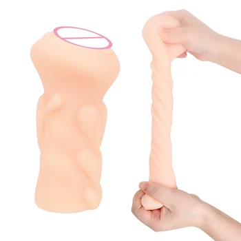 OLO Erotično Oralni Seks Moško Samozadovoljevanje Silikonski Umetna Vagina 3D Realistična Mehko Tesen Vagine Spolnih Igrač za Moške Odrasle Izdelki