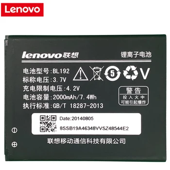 Original Baterijo Lenovo BL192 BL 192 Li-ion Baterijo Telefona Za Lenovo A300 A750 A328 A328T A526 A388T A529 A680 A590 A560 A505E