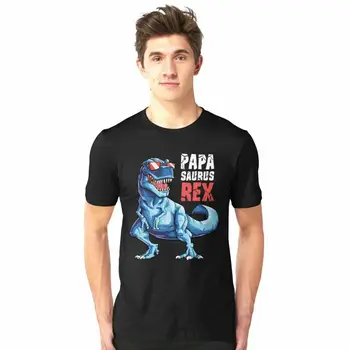 Papasaurus Majica S Kratkimi Rokavi T Rex Papa Saurus Dinozaver Sedanji Fant Darilo Kratkimi Rokavi Moški