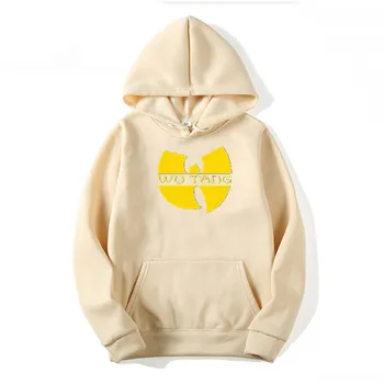 Pismo Wu Tang tiskanja Hoodie Moda Hip Hop Band Logo Design Hoodies Moda Long Sleeve Hooded Majica Rap Glasbe, ki so Hoody Vrhovi