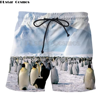 PLstar Kozmos 2018 poletje Nove Modne Hlače cesar pingvini antarktiki živali Tiskanja 3d Moški/Ženske harajuku Priložnostne hlače