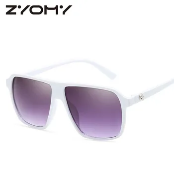 Q ZYMOY Modni barvni film kvadratnih velik okvir ženska sončna očala znamke design, classic, retro moški vožnje očala uv400