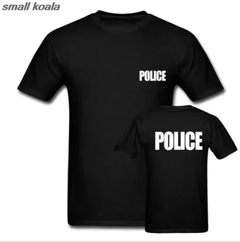 Ranma POLICIJA T-SHIRT Šerif Dogodek Izbacivač Stranka Varovala Policija T Shirt Kul Vrhovi Tee Srajce Euro Velikost