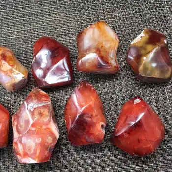 Rdeča Agate baklo naravni kamni in minerali, kristali gemstone reiki healing home dekoracijo
