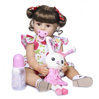 Realno sladko dekle lutka bebe prerojeni polni silikona vinil telo prerojeni baby doll igrače darilo surprice npk lutka