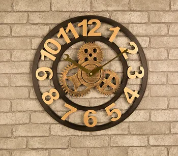 Retro industrijske Ameriški stenske ure ustvarjalna orodja Roman digitalna ura stenska ura bar cafe, trgovina steno