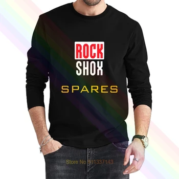 RockShox Rock Shox Rezervni Logotip Classic Black T-Shirt 2021 Najnovejše Poletje Men ' s Long Sleeve Priljubljena Tees Majica Vrhovi Nove Unisex