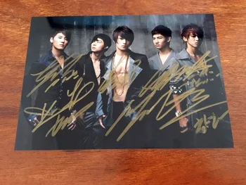 Ročno podpisan TVXQ autographed podpisana fotografija 5*7 K-POP ping 2013 FF