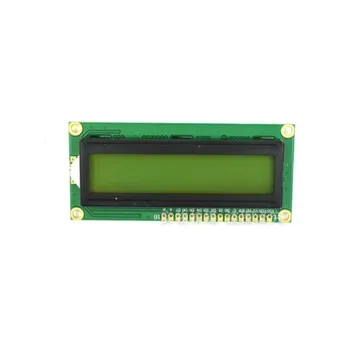 Rumena zelena zaslon / 1602 LCD zaslon /LCD1602A LCD-1602-5V 5V črne pisave / z osvetlitvijo