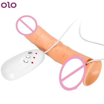 Samodejno Dildo, Vibrator Teleskopsko Ogrevanje Velik Penis priseska Sex Igrače za Ženske, G-spot Masaža Klitoris Stimulator