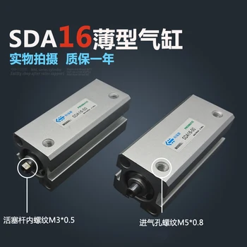 SDA16*50-IH Brezplačna dostava 16 mm Premerom 50 mm Hoda Kompakten Jeklenke SDA16X50-OV Dual Action Zraka Pnevmatski Cilinder, magnet