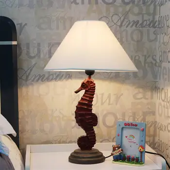 Seahorse smolo namizne svetilke art deco letnik domov dekoracijo otroci spalnica postelji svetilko kreativno dnevno sobo, pisarno lučka led desk