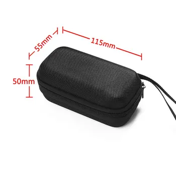 Slušalke Primeru Torba za Prenosne Slušalke Čepkov Trda Škatla za Shranjevanje za Pomnilniško Kartico USB Kabel Organizator Mini Slušalke Vrečko EVA Črna