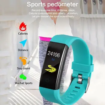 Smartwatch Za Android IOS Elektronika Pametna Ura Fitnes Tracker Silikonski Trak Smart-watch Ur