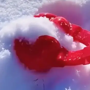 Snežni Plaz Maker Posnetek Kreativni obliki Srca snežne Kepe Posnetek Sneg, Pesek Plesni Orodje Pozimi valentinovo Otrok Sneg Igrače Orodja