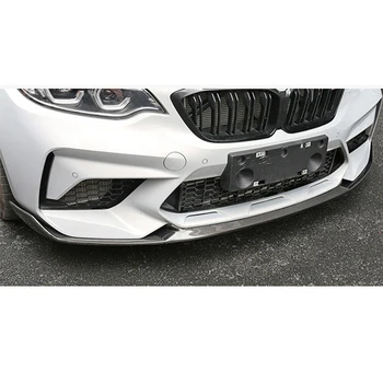 Sprednji Odbijač Lip Spojler Razdelilniki Za BMW F87 M2C M2 Konkurence 2018 - 2019 Sprednji Odbijač za Ustnice iz Ogljikovih Vlaken
