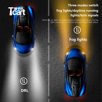 Tcart avto 2020 novo 3in1 LED pribor za mitsubishi lancer asx outlander l200 smerokaze meglenki