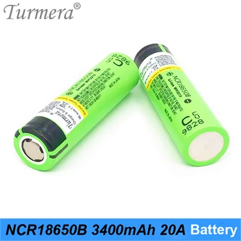 Turmera Prvotne 18650 Baterijo NCR18650B 3,7 V 3400mAh 20A Polnilna Litijeva Baterija za Izvijač Svetilka 5Pieces